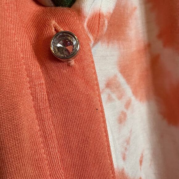 INC International Concepts Womens Orangepink Shirt Rayon Pullover T Shirt Size M - Picture 5 of 5